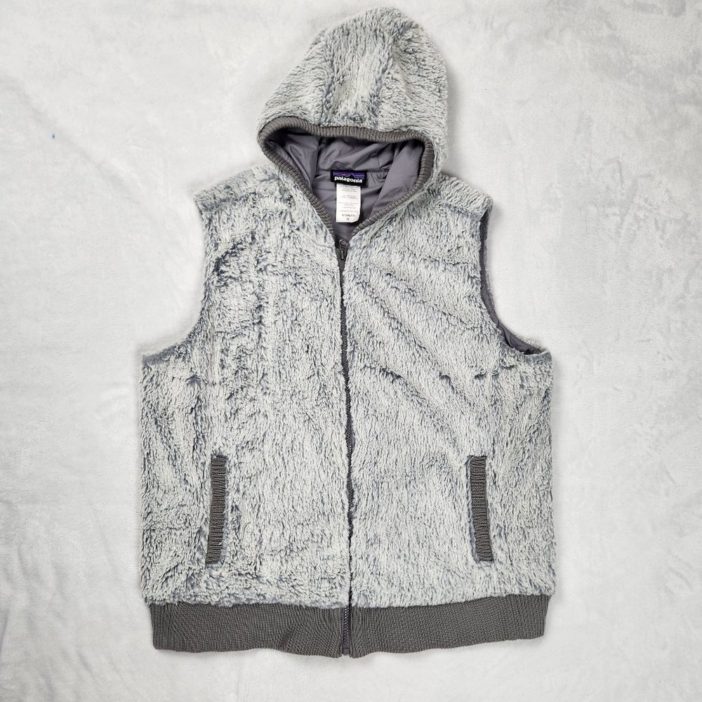 Patagonia Heathered Gray Hooded Vest